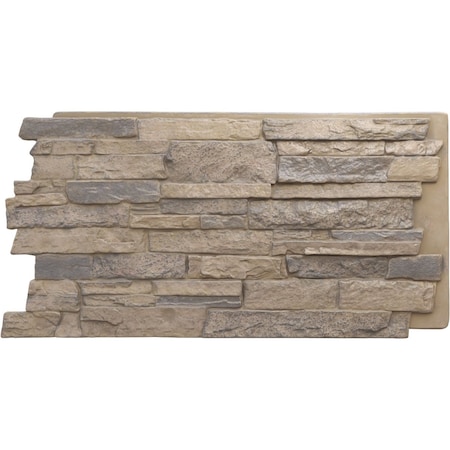 Ekena Millwork Acadia Ledge Stacked Stone, StoneWall Faux Stone Siding Panel PNU24X48ALRW